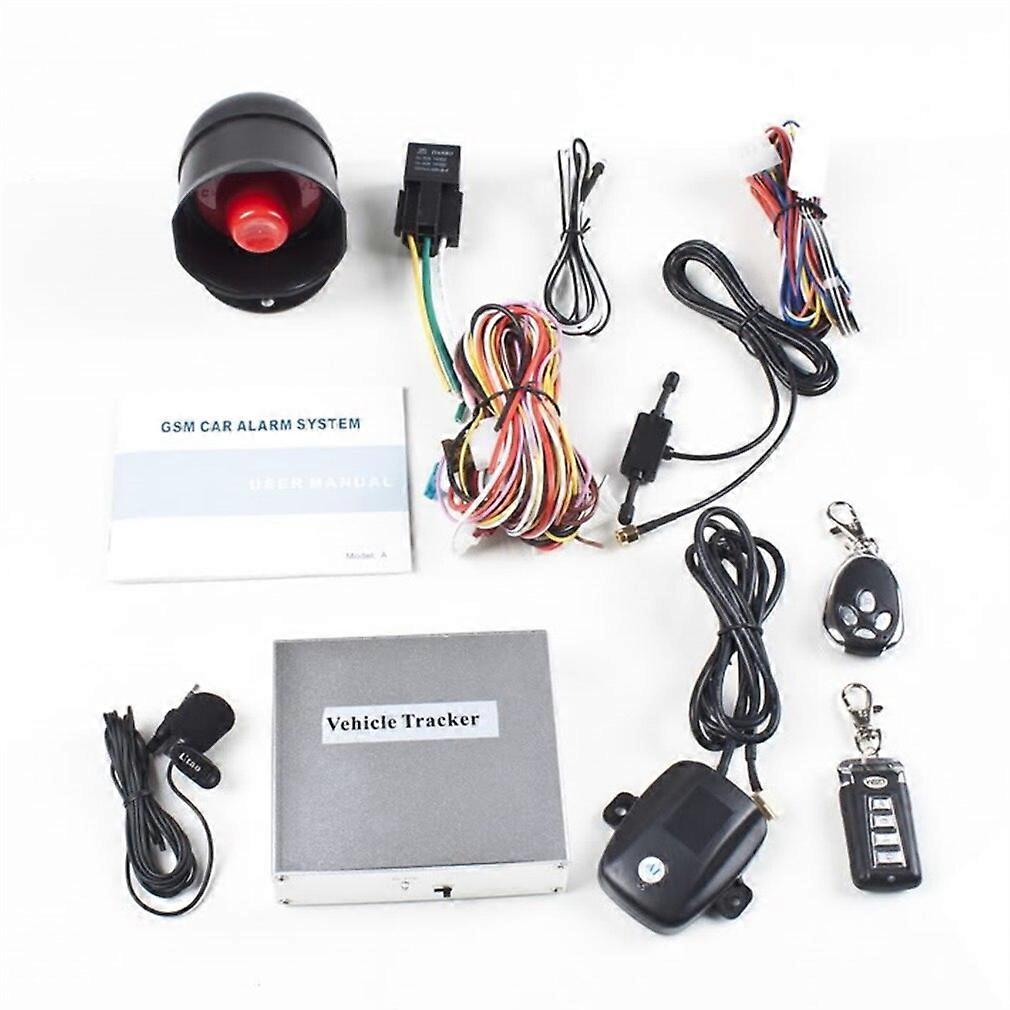 Vehicle Security Car Alarm System With Two 4-Button Transmitters Exquisitely Designed Durable Gorgeous