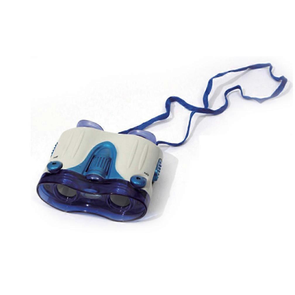 Compact Binocular Blue and White Telescopes for Kid's Educational Learning Sightseeing