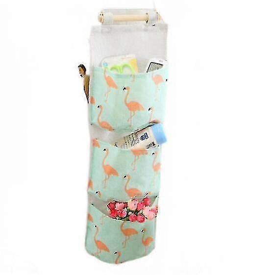 Green 19*59cm Storage Hanging Bag Wall Multi-layer