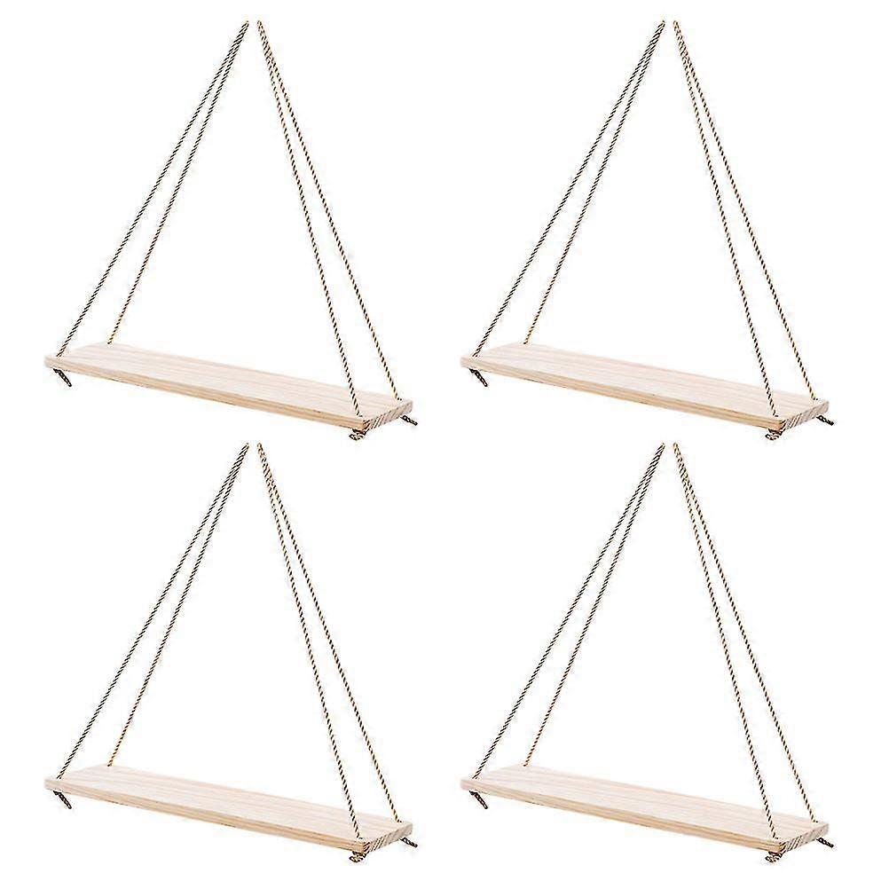 4pcs Flower Pot Rack Wall String Storage Shelf Wall Hanging Storage Racks