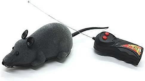 Electronic Remote Control Mouse, Cat and Dog Kids Simulation Mouse Toy, Grey