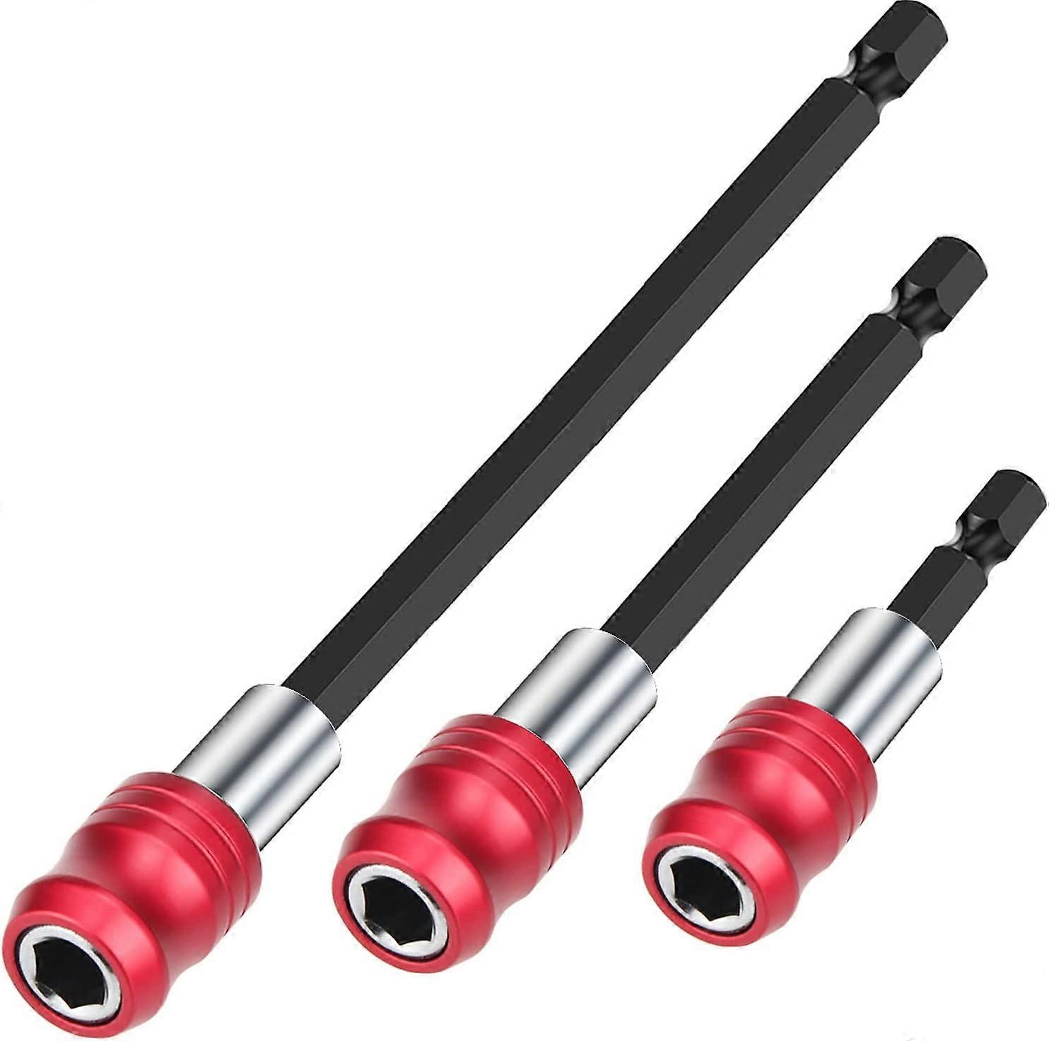 Drill Bit Extension, Mellbree 3-Pack Quick Release Magnetic Drill Bit Holder Tool Kit