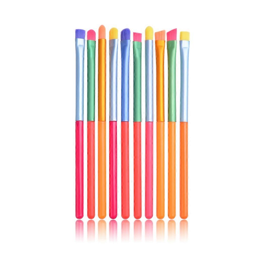 Fargerike Makeup børster Pofessional Makeup Brush Set 10/15pcs Make Up Tool Set