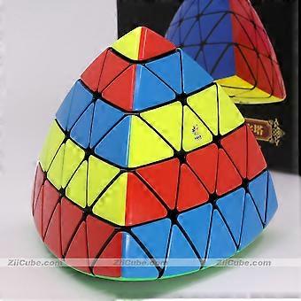 YuXin HuangLong Pyramind 5x5 Triangle Cube 4 Corners Magic Puzzle Logic Cubo Professional Educational Toys Game Stickerless Game