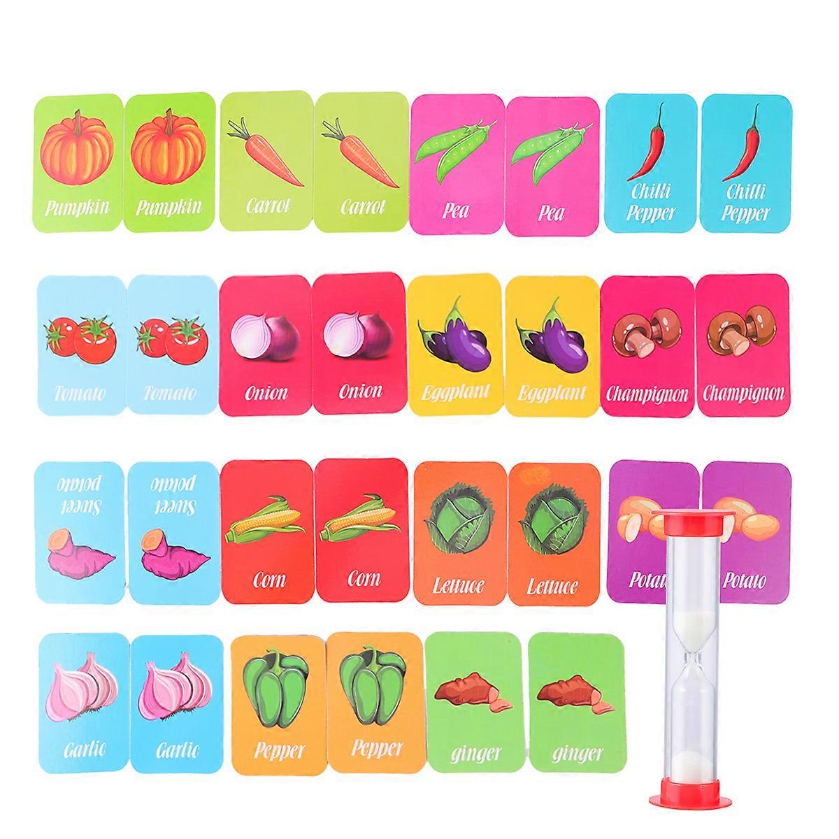 Toy Kids Recognition Cards Children Memory Matching Cards Game Enlightenment Cards