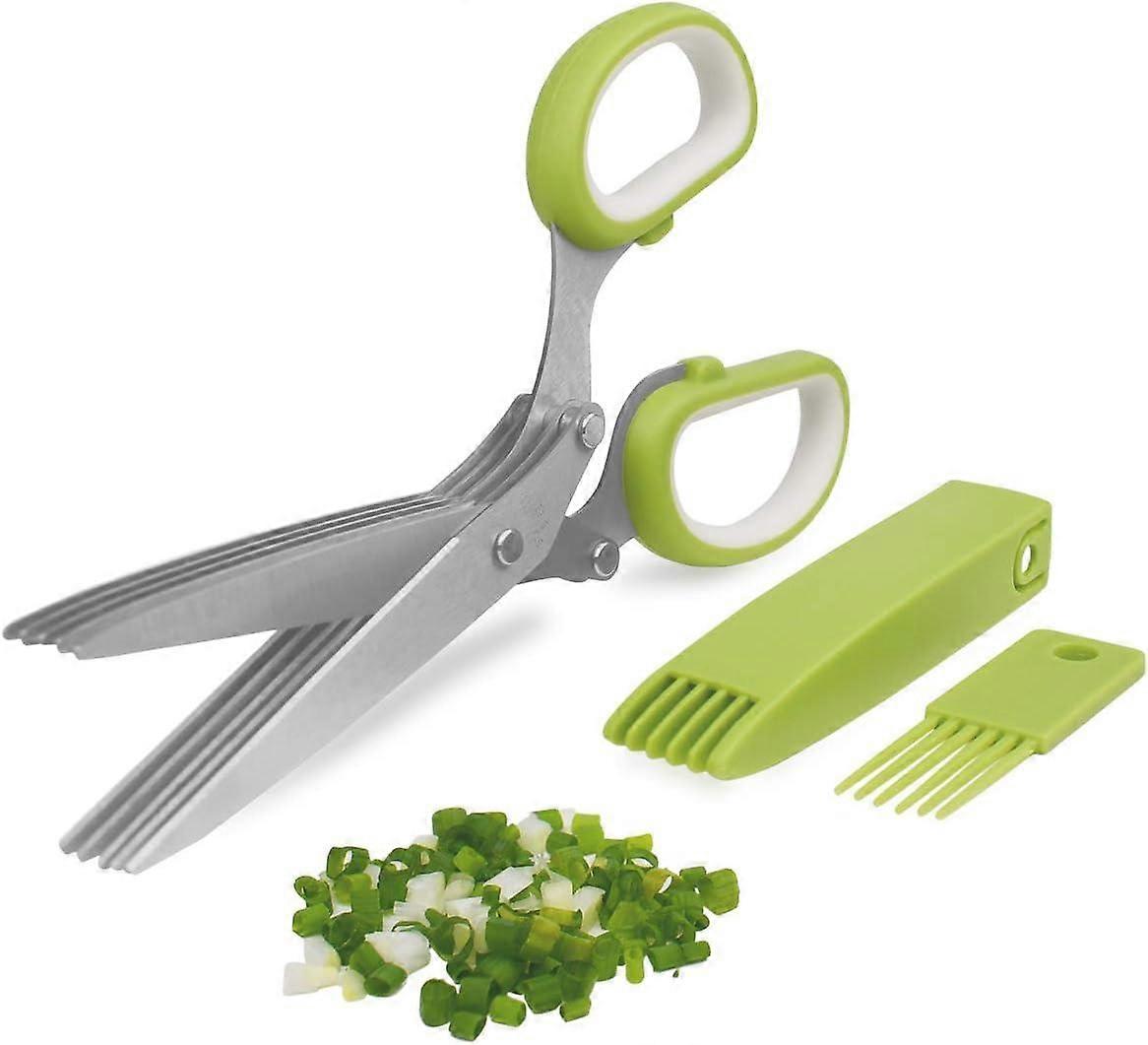 Herb Scissors With 5 Blades And Cover