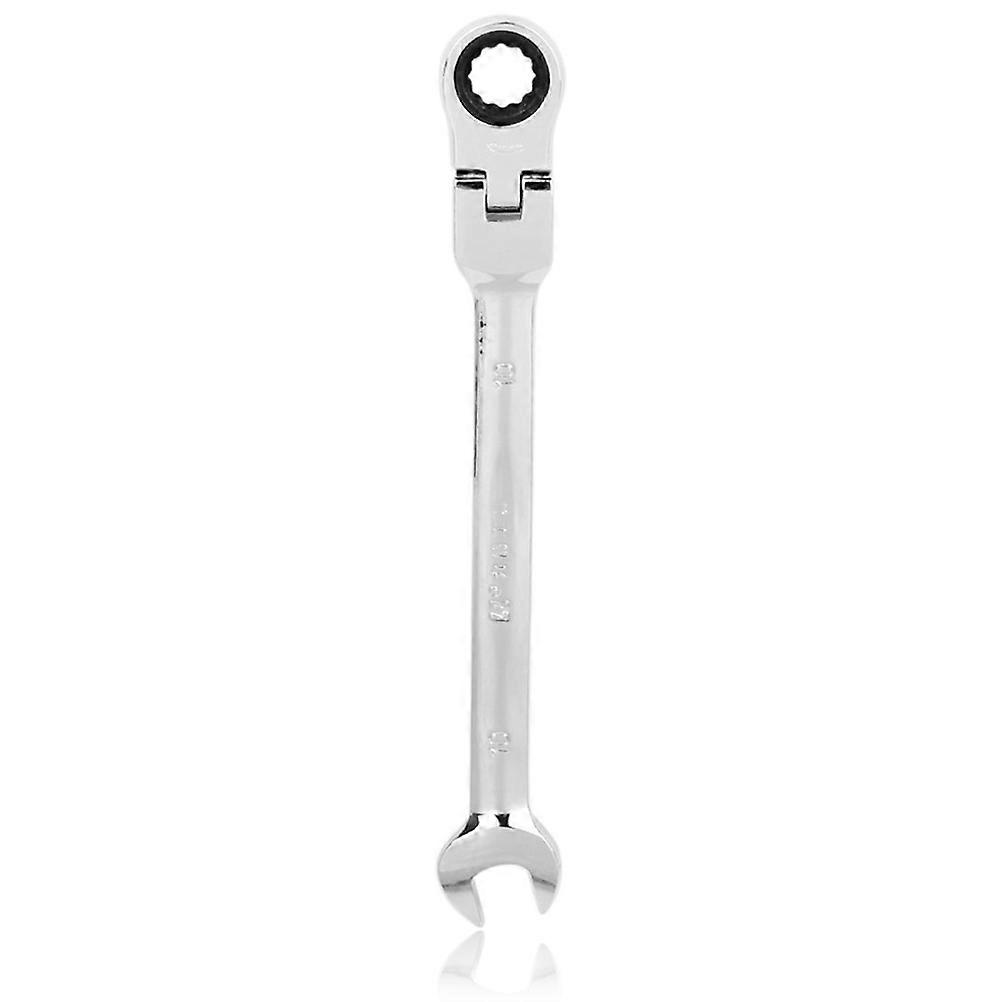 10mm Flexible Head Ratchet Combination Wrench Spanner (Silver)