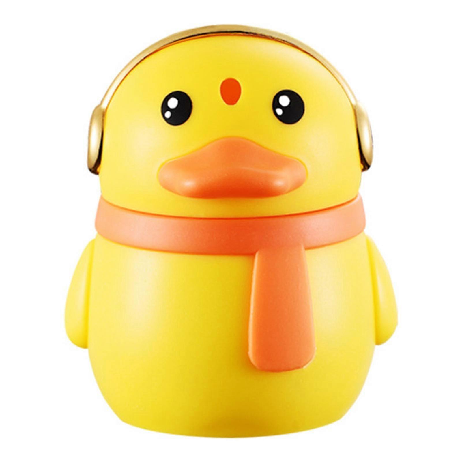 Cute Ducks Toothpicks Box Press-type Automatic Toothpicks Dispenser Large Capacity Toothpicks Holder