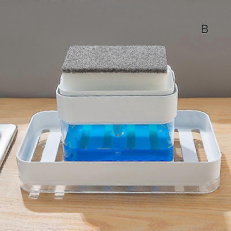 Detergent Push Type Soap Automatic Liquid Dispenser Convenience Press Sponge Soap Dispenser For Kitchen New High Quality