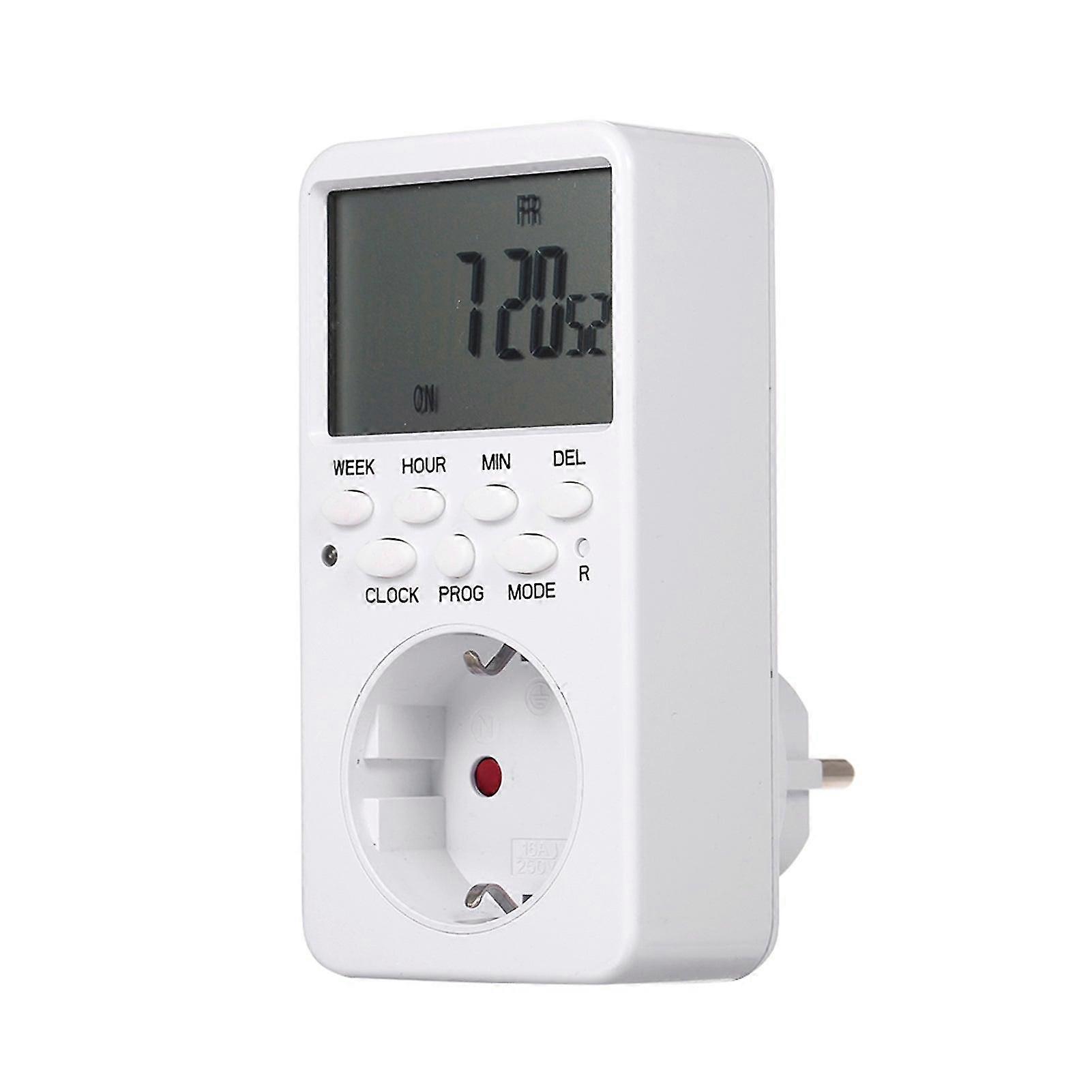 Digital timer switch socket lcd display plug-in programmable time switch energy saving intelligent electronic timing socket