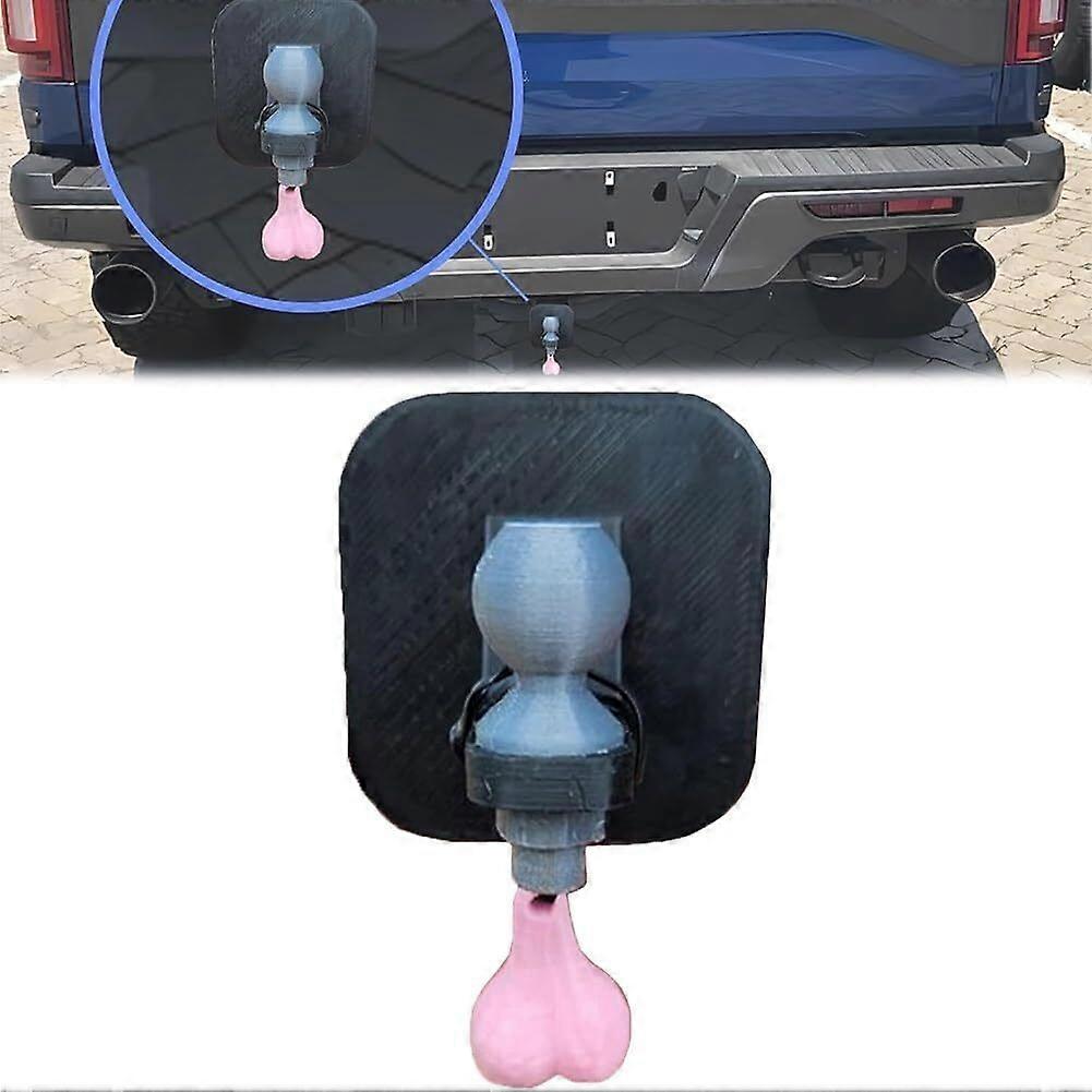 3D Tiny Hitch with Tiny Nuts, 2 x 2-Inch Funny Trailer Hitch Cover