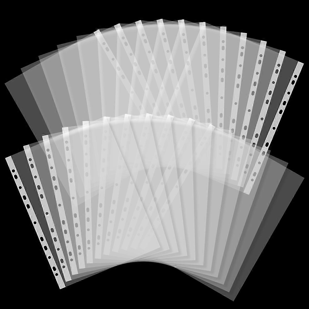 100pcsA4 transparent document bag