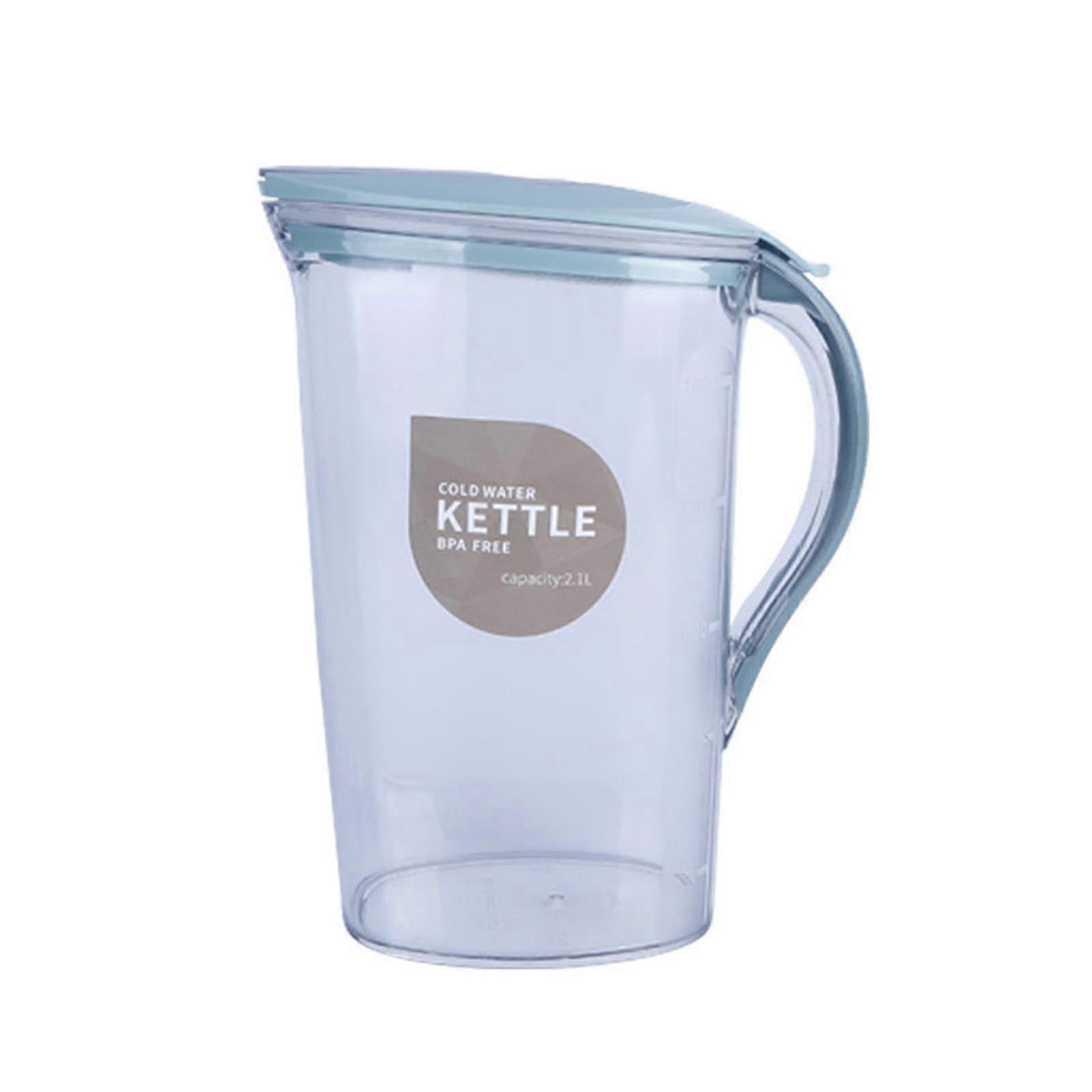 1.8l Heat-resistant Cold Kettle, Portable Pop-up Lid Water Refill Delicate Open And Close Refrigeration Juice Beverage Storage Kettle