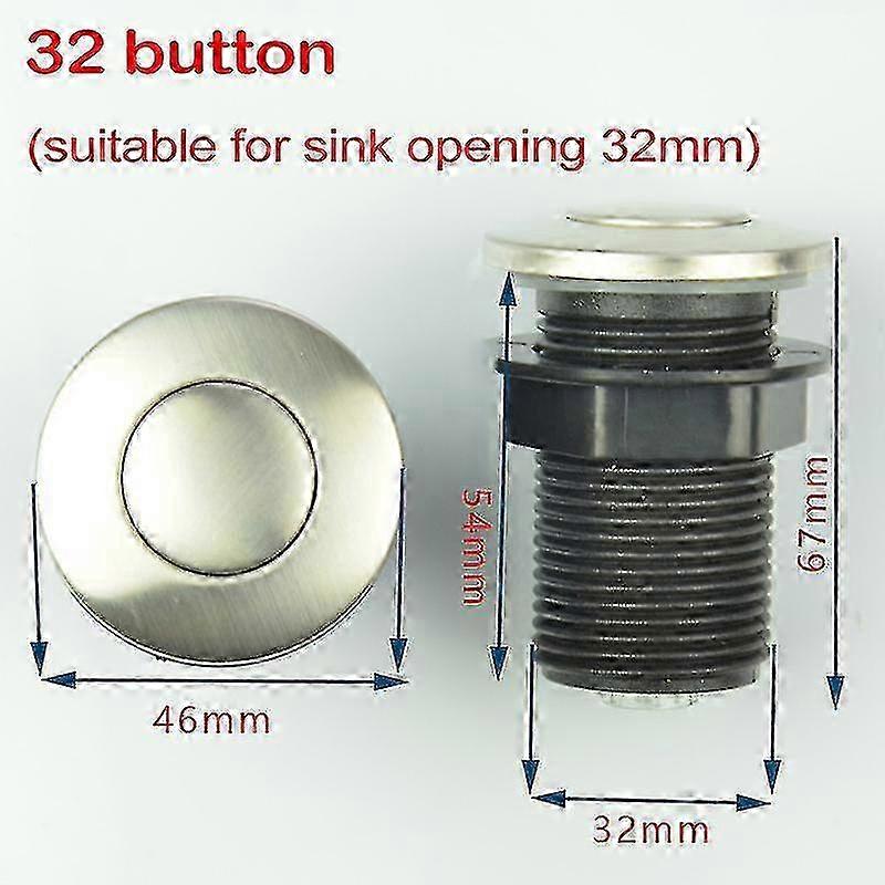 Garbage Disposal Air Switch cu furtun de 1.5m chiuveta Top Food Waste Disposer Push Button înlocuire