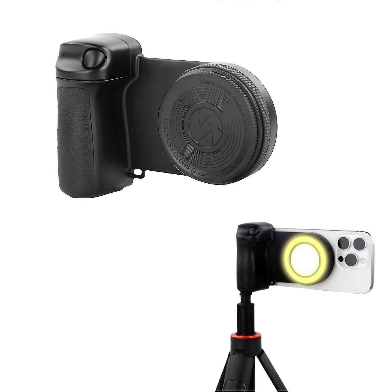  Bluetooth Wireless Smartphone CapGrip Camera Light Cell Phone Camera for iPhone 16/15/14/13/12Phone