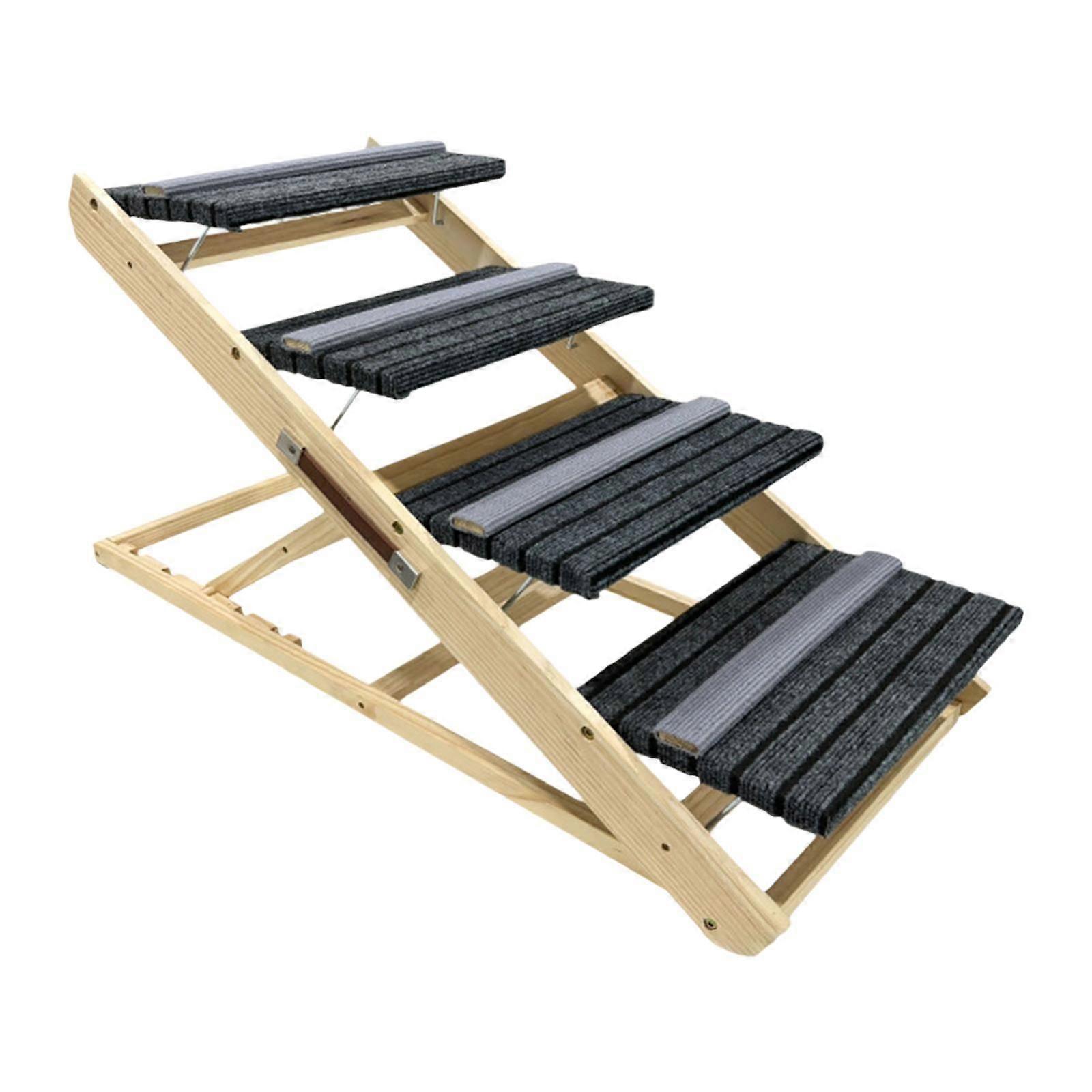 Wood Pet Stairs Bedding Platform Stable Dog Ladder for Kitten Kitty Climbing