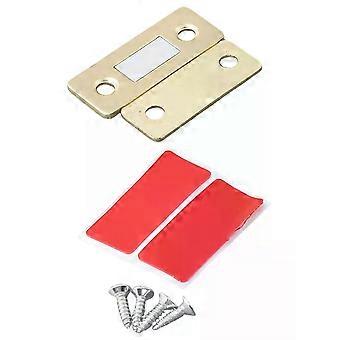 Hole-Free Invisible Magnet Door Suction Cabinet Strong Magnetic Attractor With Screw Metal + Magnet Material Silver  Black  Gold