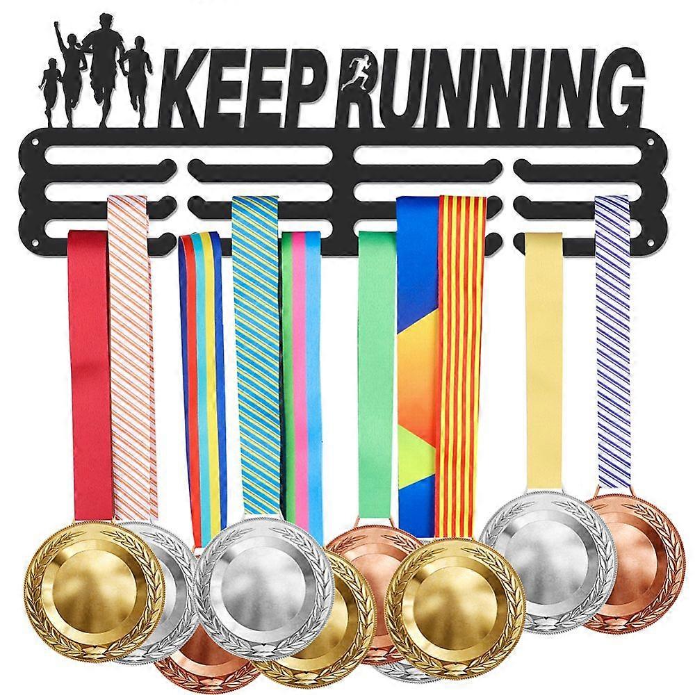Iron Medal Hanger Holder Display Wall Rack with Screws Word 150x400mm