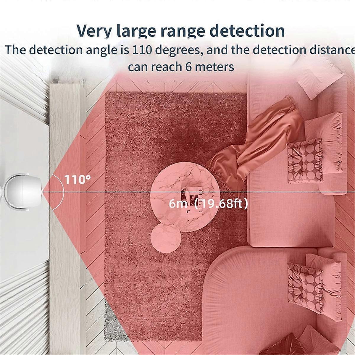 Indoor Sound and Light Infrared Alarm Human Body Induction Detector Anti-Theft Alarm Welcome Infrar