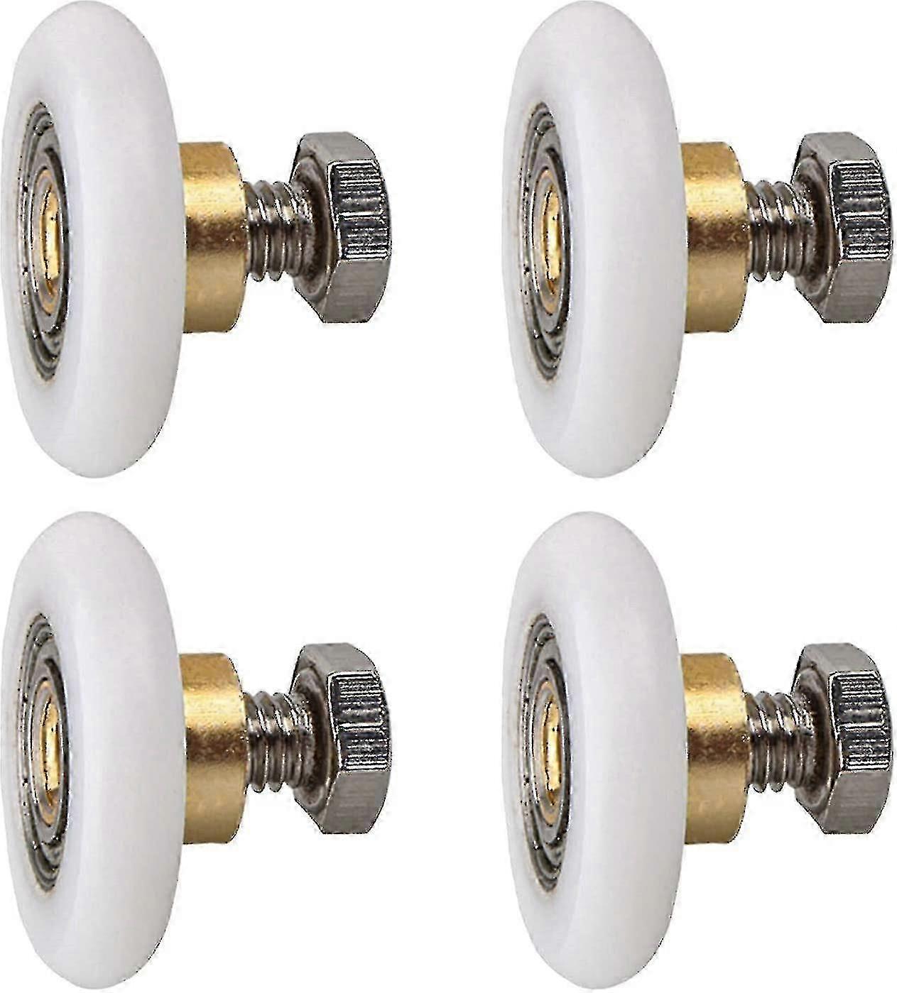 Duschdörrrulle, rullhjul för duschdörr skjutbara rullar Dörrrullbyte Hjul 4st (20mm)