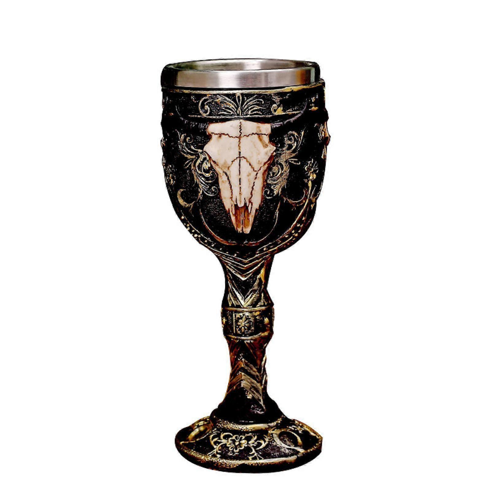 Mug Skull Head Wine Cup 101-200ml Drinking Vessel Wine Chalice Goblet Home Decoration Bar Coffee Cup