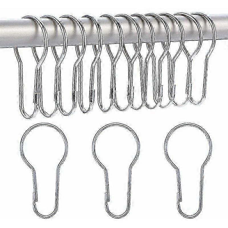 40 Pack Shower Curtain Rings Hanging Hooks For Sorting And Organization