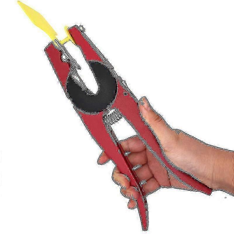 家畜耳タグプライヤー豚と牛の耳札プライヤー家畜用耳タグ取り付けツール1赤新品