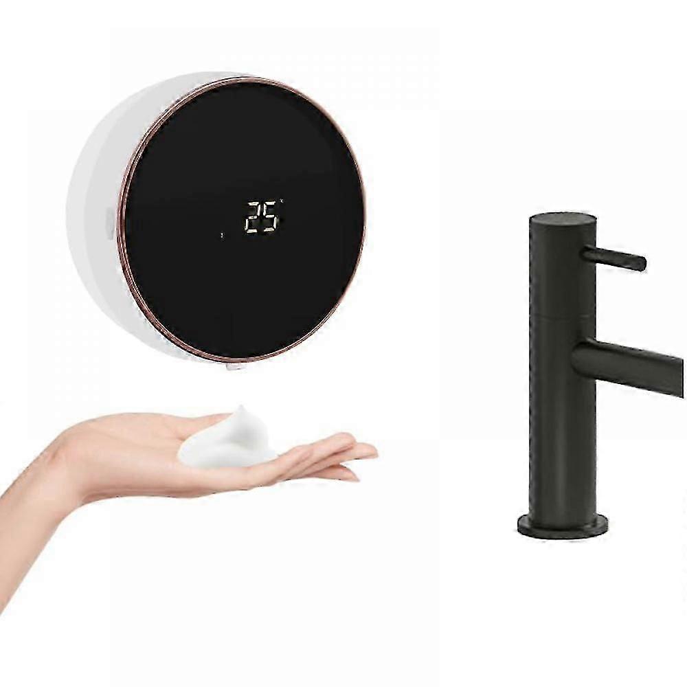 Soap Dispenser Automatic 280ml Rechargeable 3-step Adjustable Touchless Lcd Screen Automatic Electric Soap Dispenser For Kitchen, Bathroom, Office