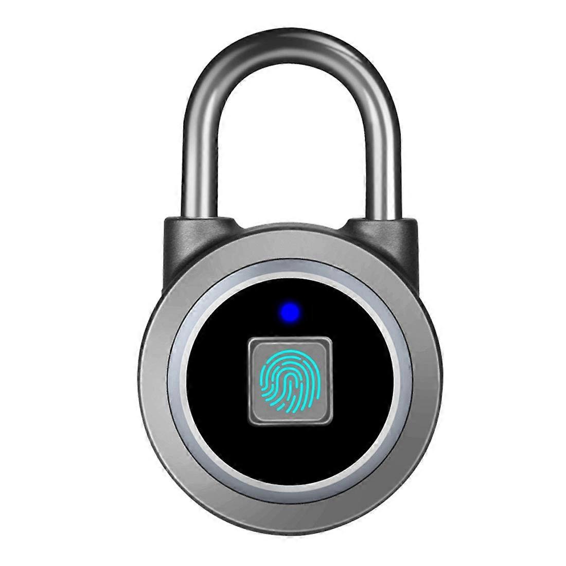 Bluetooth Smart Fingerprint Padlock Keyless Biometric Water Resistant for Gym Locker and Storage