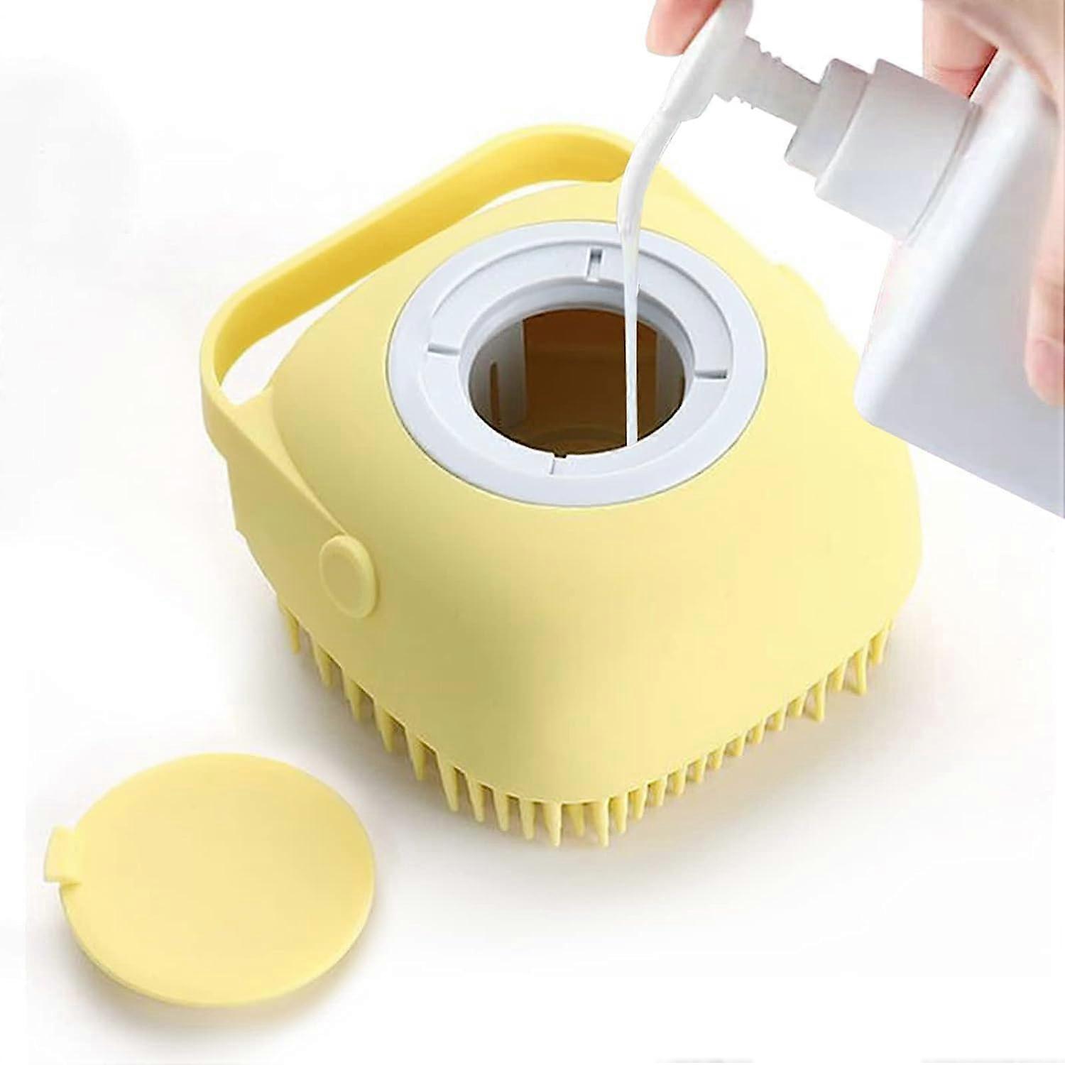 Bathing brush for pet grooming and cleaning suitable for cats and dogs