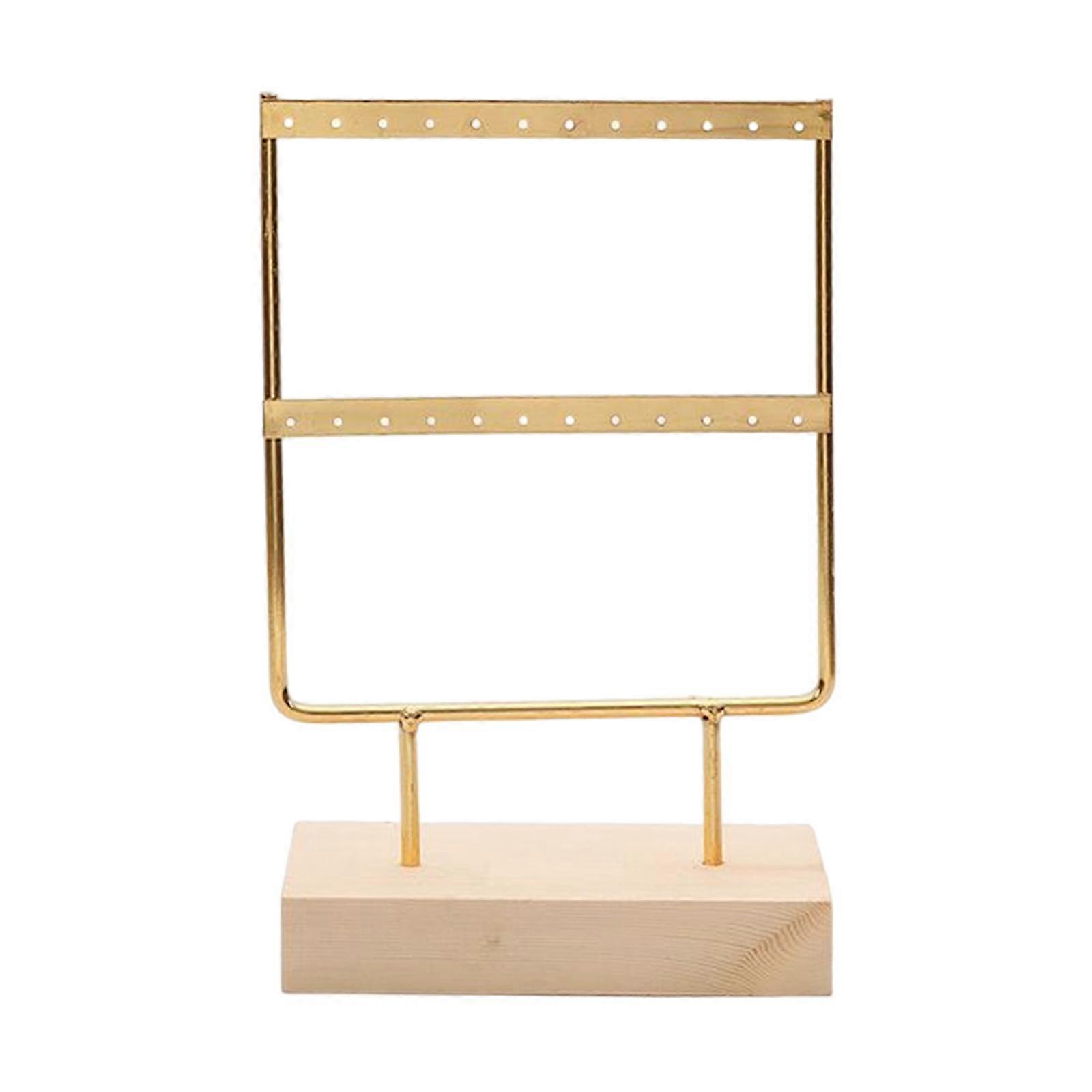 Orecchino Stand Base in Legno Regalo Grande con Fori Appesi Orecchini Display Storage