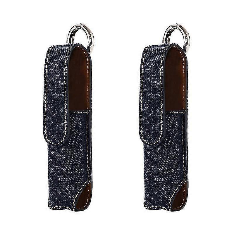 2pcs Cigarette Case Leather Protective Cover Electronic Cigarette Supplies Accessory