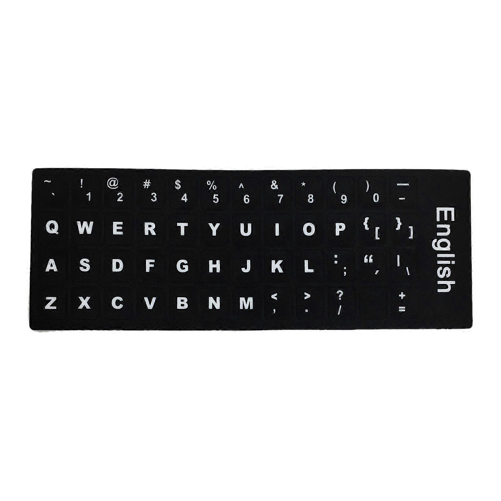 Keyboard Letters Stickers, Laptop Keyboard Stickers, Black Background Keyboard