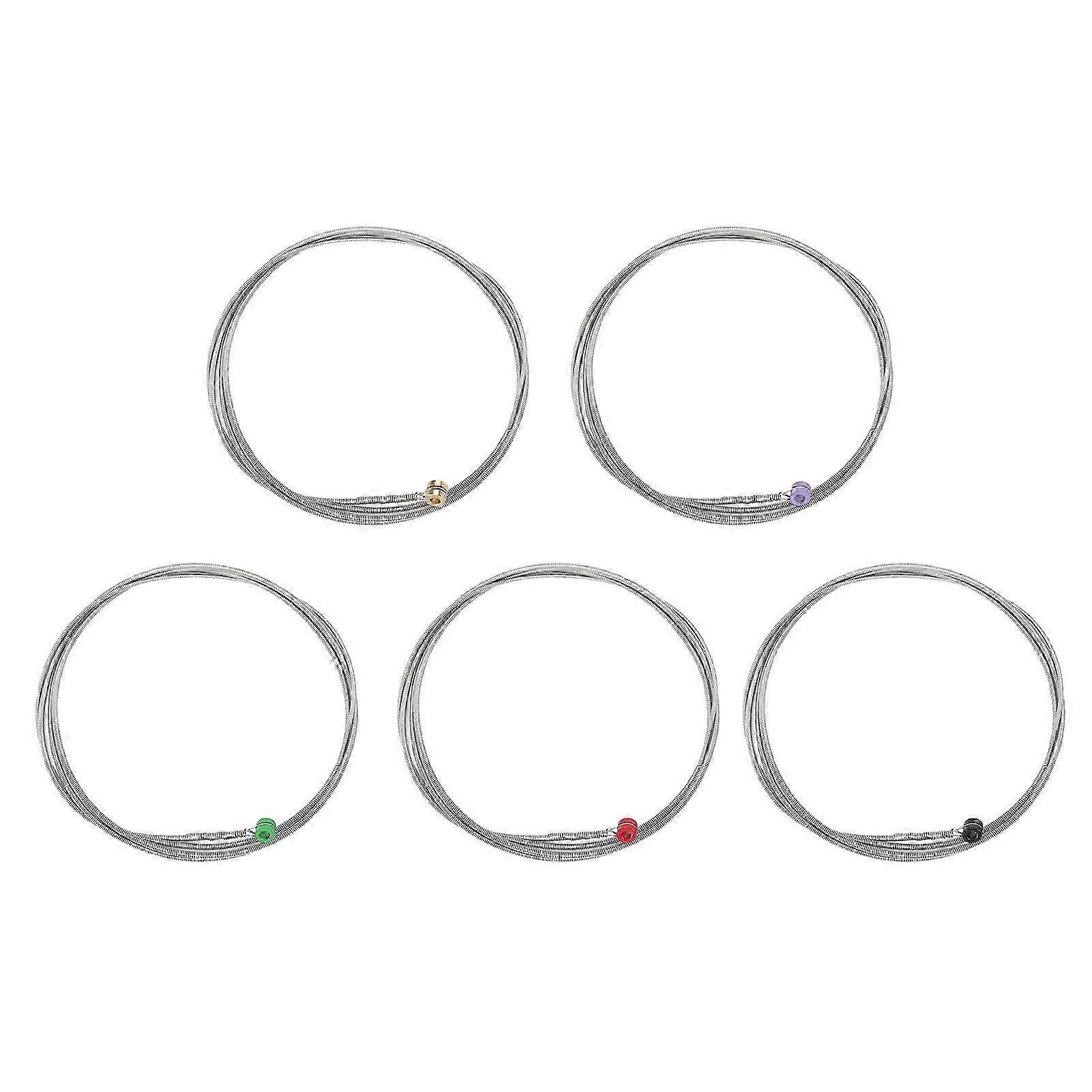 5Pcs Bass String Colourful Ball End G D A E B 5 Notes Metal Instrument Accessory