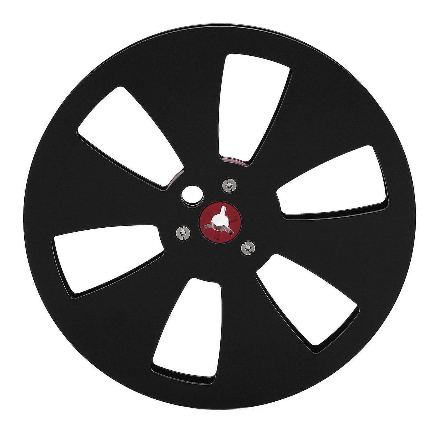 1/4 7 Inch Empty Tape Reel Aluminum Alloy Recording Takeup Reel with 6 Hole for Reel to Reel Tape fo