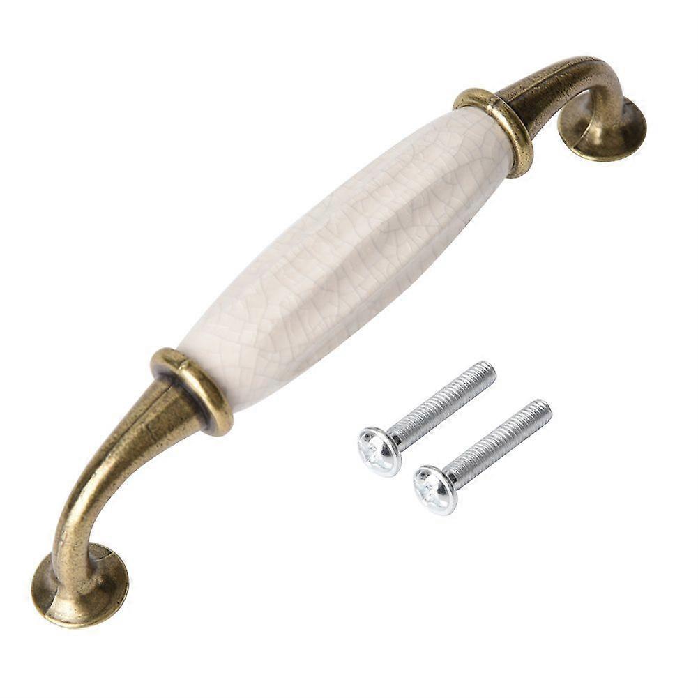 Vintage Style Ceramic Door Handles Cabinet Cupboard Drawer Knobs Pull(#2)