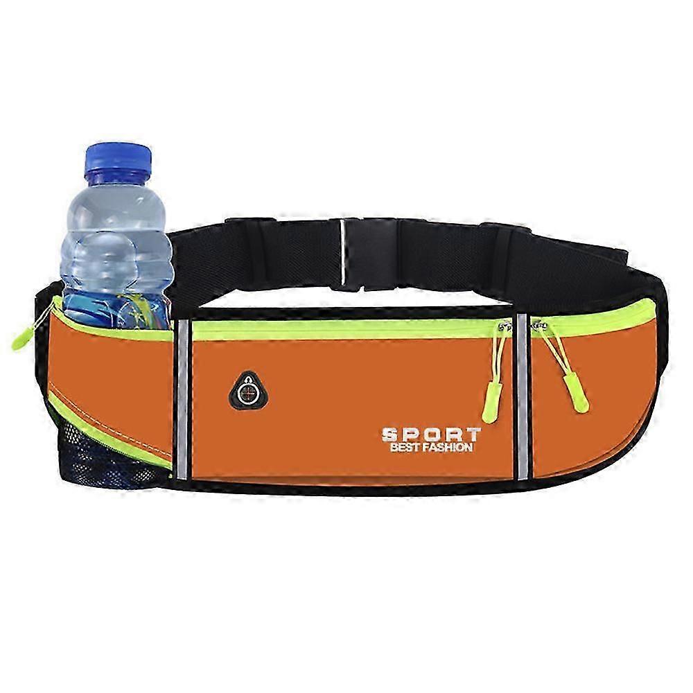 Detachable Hydration Waist Pack with Zipper Pockets for Running Cycling Hiking
