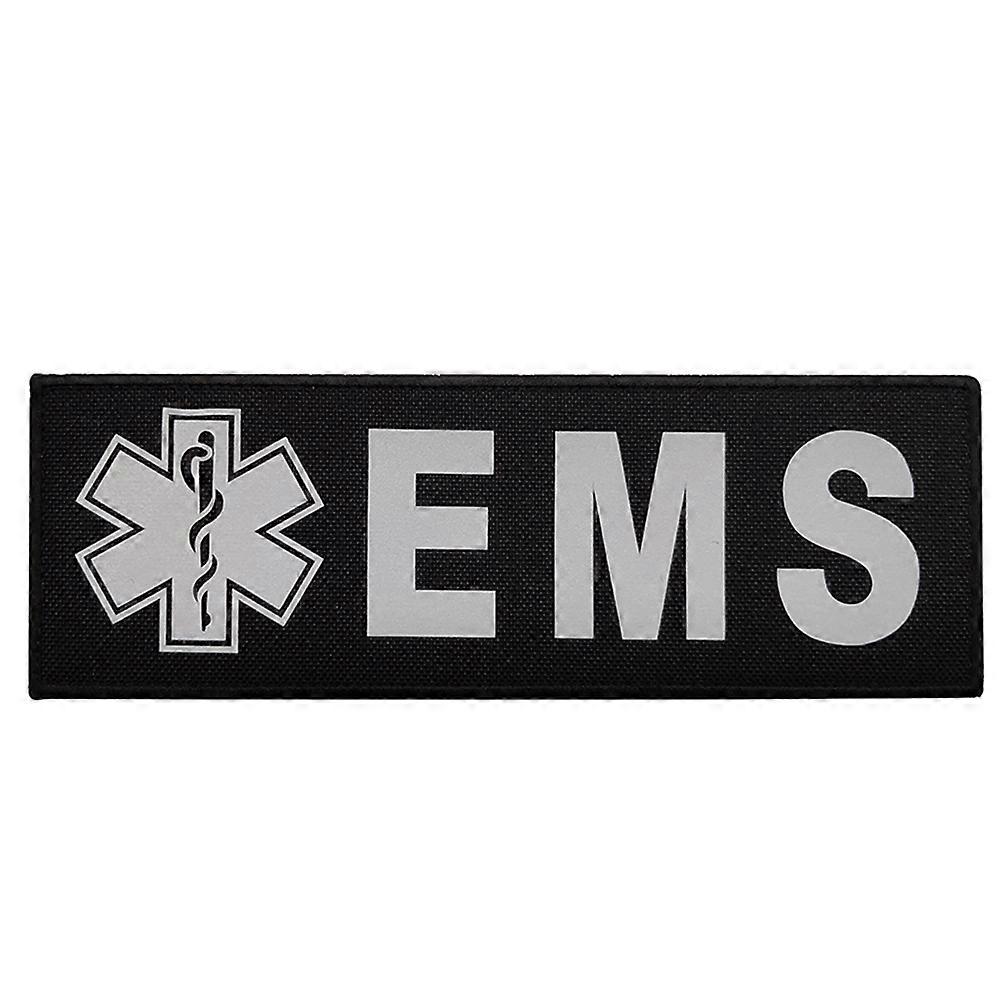 EMS Reflective First Aid Paramedic Decorative Embroidered Badges Hook and Loop Fasteners Patches