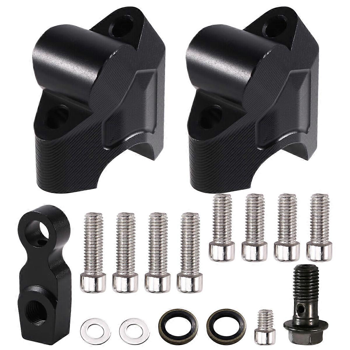 Motorcycle Accessories Handlebar Riser Drag Handle Bar Clamp Extend Adapter for 800MT 700MT 450MT Black