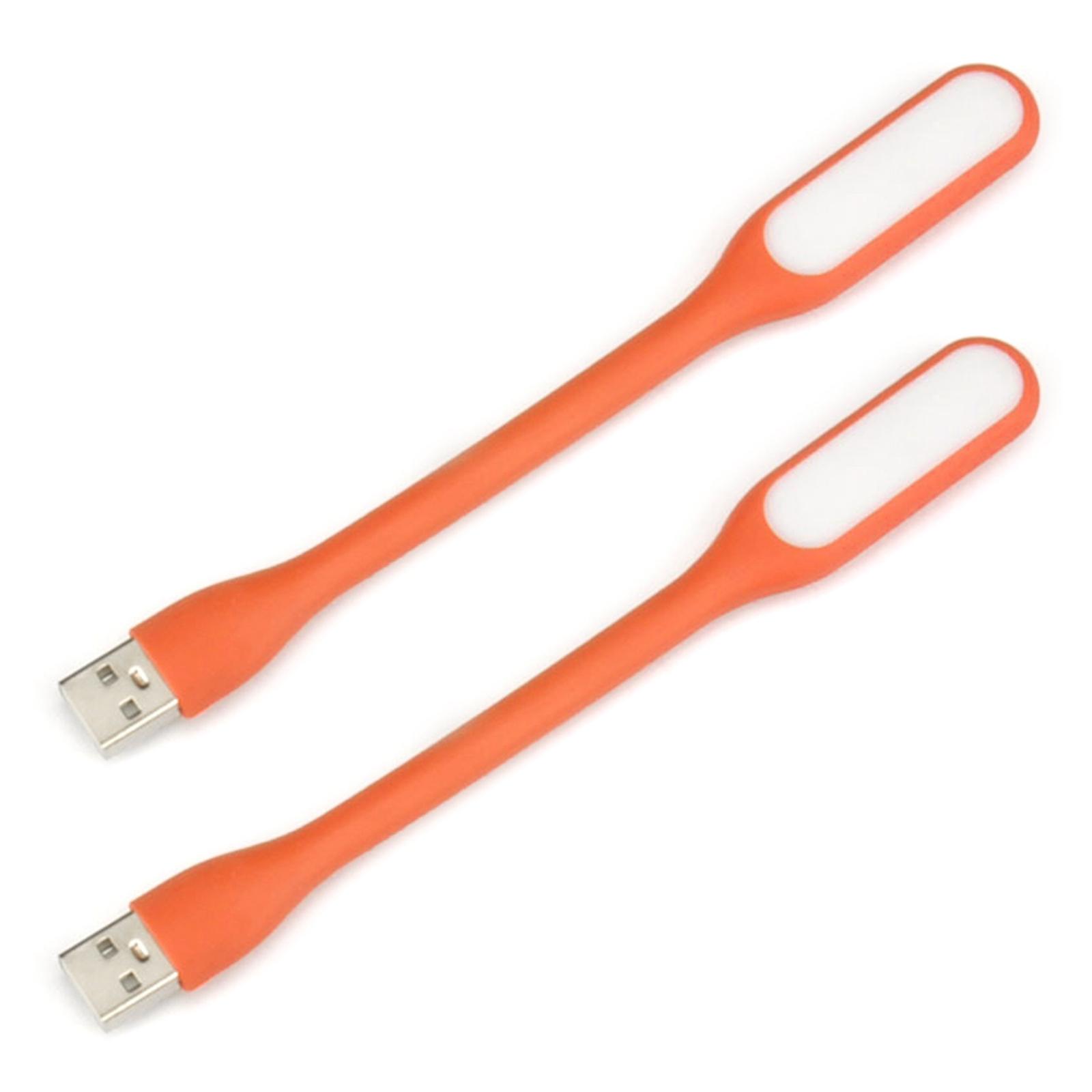 2 PCS Portable LED Keyboard Lights Flexible USB LED Light Eye-Protection Reading Lamp for Power Bank PC Notebook Laptop