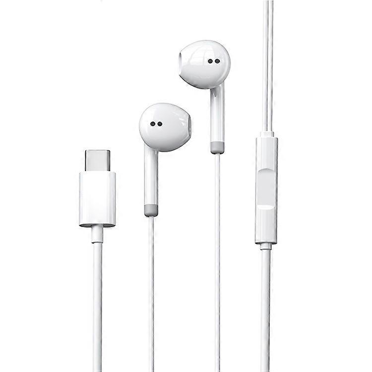 WEKOME YA19 Type-C Wired Earphone Wire Control Stereo Music Calling Mobile Phone Headset
