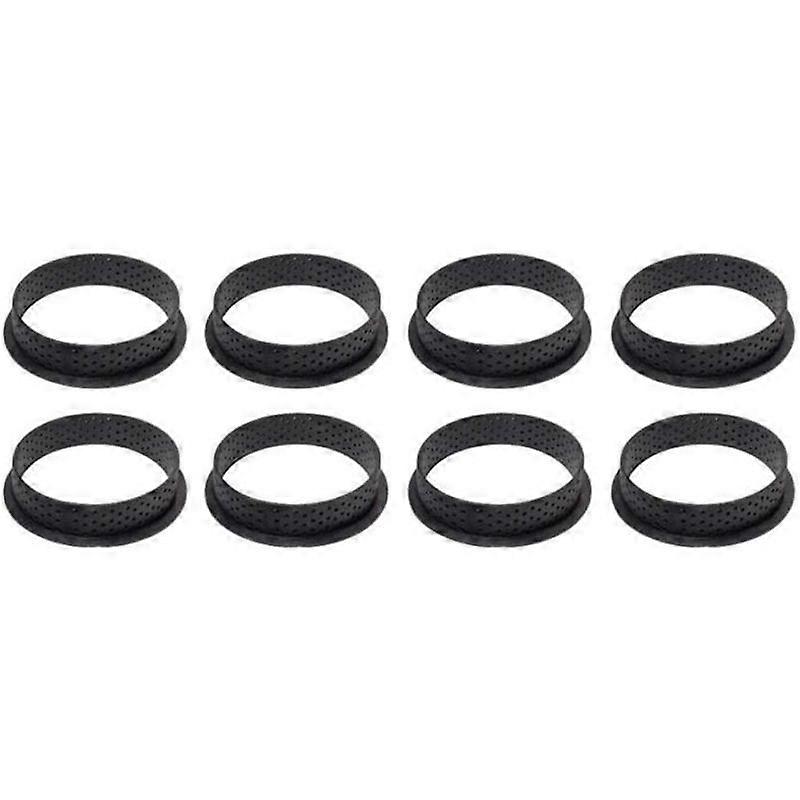 8PCS Perforated Cake Mold Cutter Round Shape Mousse Circle Ring Decorating