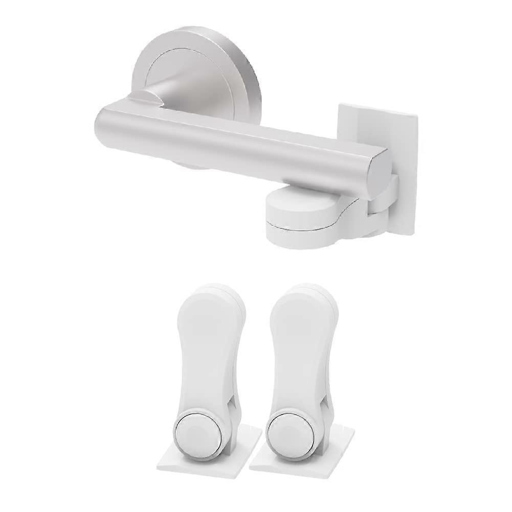 Lock Door Handle Lock Minimalist Design Adhesive Self-Adhesive Mounting For Interior Doors