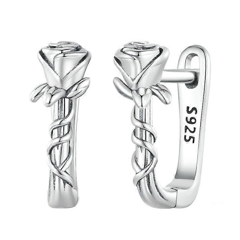 BSE716 925 Silver Rose Earring Clasp BSE716 Rose