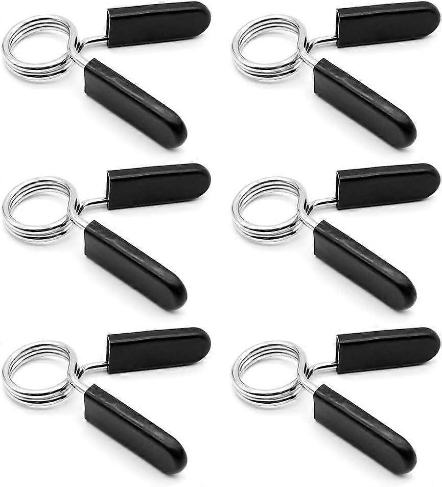 6 Pcs Dumbbell Weight Spring Clips for Weight Lifting