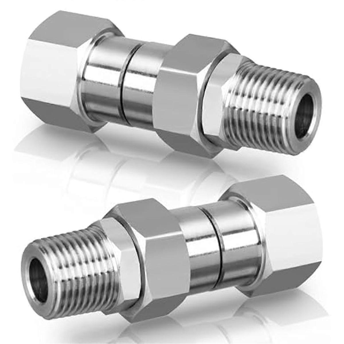 2pcs 3/8inch NPT Pressure Washer Swivel Fitting,360 Swivel Connector