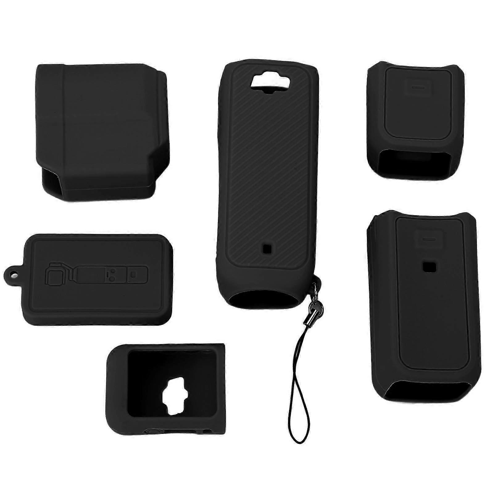 Pocket Camera Silicone Protective Case Soft Accurate Hole Position Handheld Camera Protective Cover Black