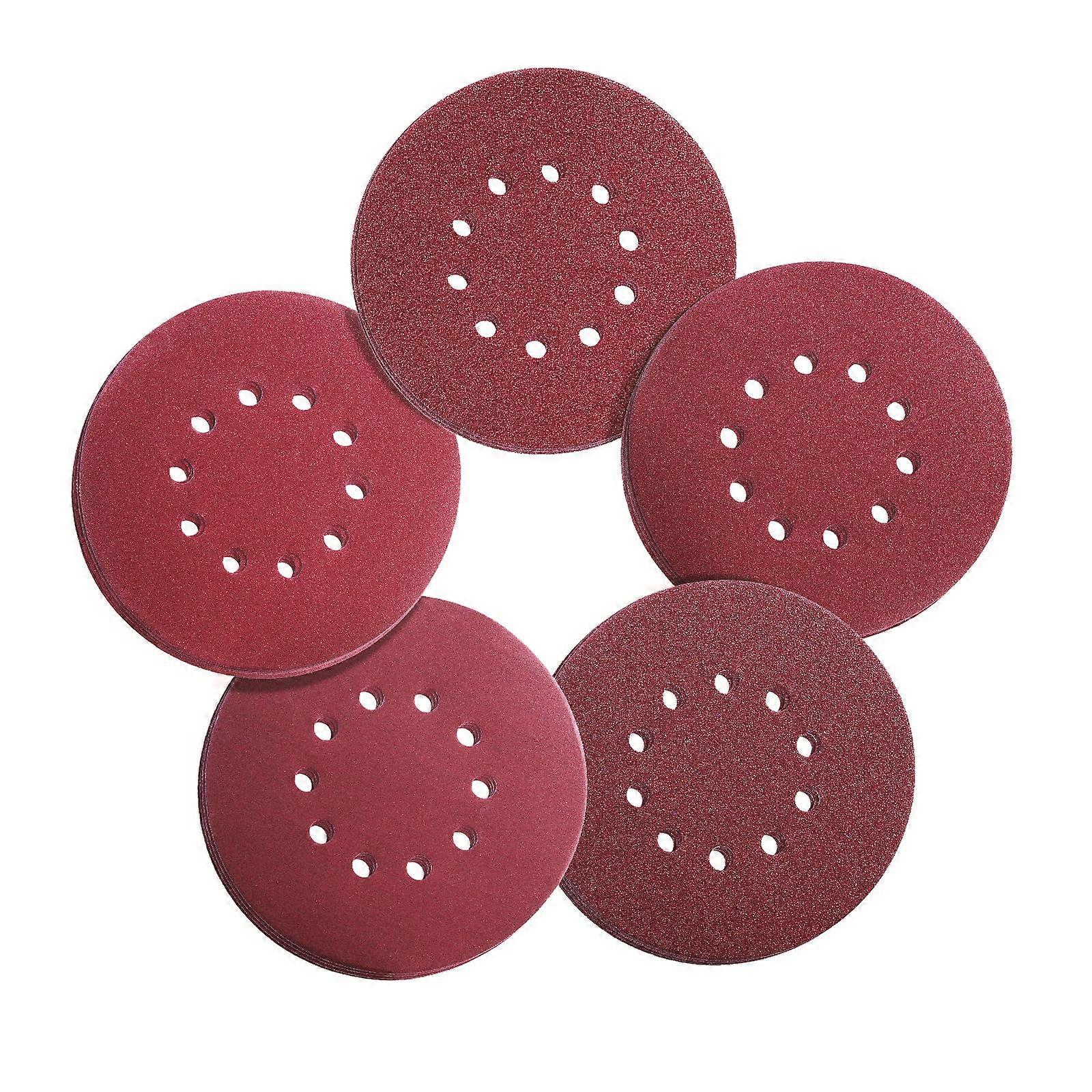 9Inch 10Hole Hook and Loop Sanding Discs 20PCS, 80/100/120/180/240