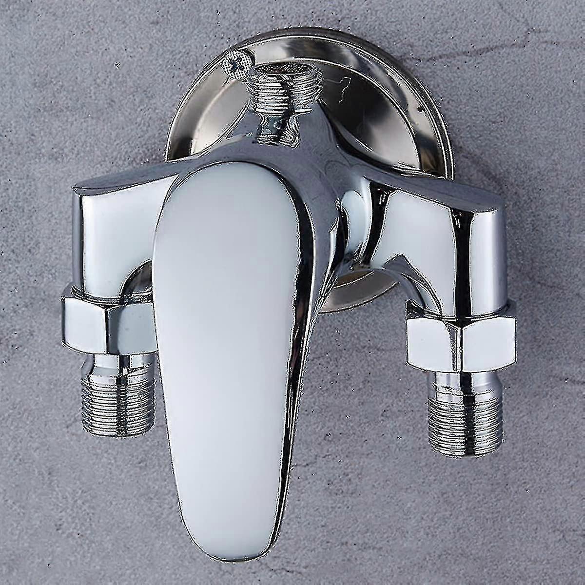 Set di miscelatori per doccia, rubinetto per bagno, scaldabagno solare, miscelatore in ottone, acqua calda e fredda a vista, interruttore doccia G1/2"