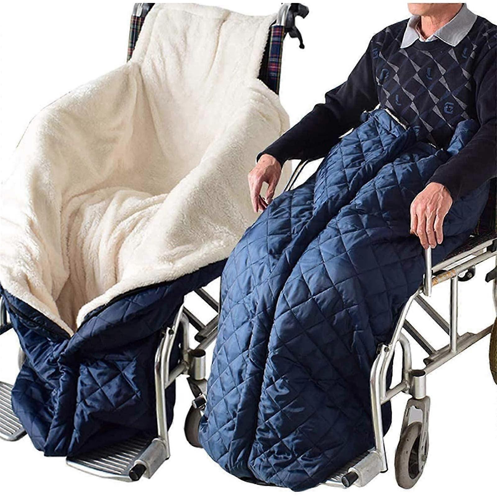Wheelchair Blanket for Warmth and Comfort,Wheelchair Accessory,Fleece Lined Blanket for Winter